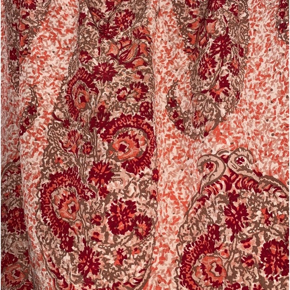 Madewell 100% Silk off the shoulder blouse with pleated short sleeves, Small - Picture 6 of 7